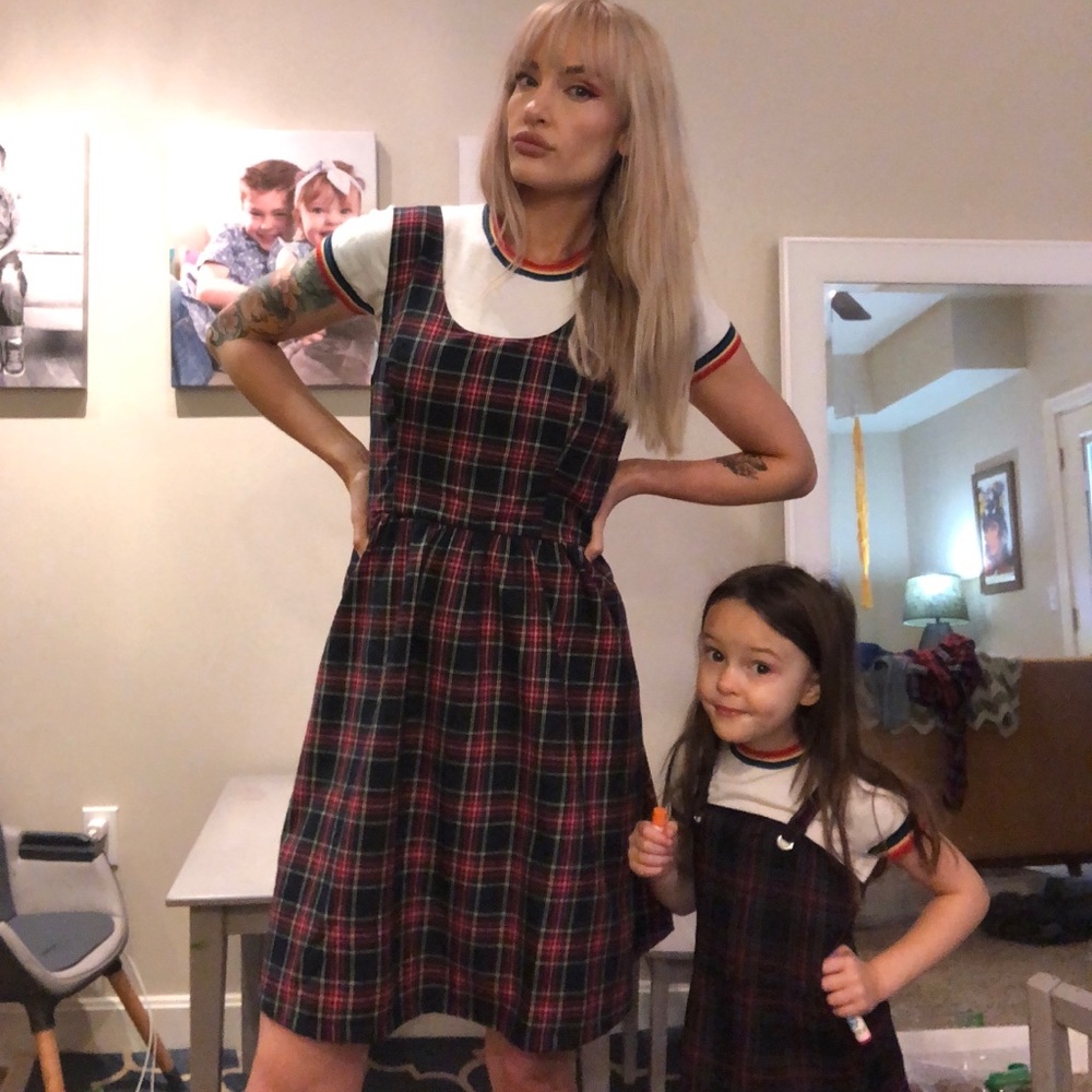 ModCloth Plaid Jumper
